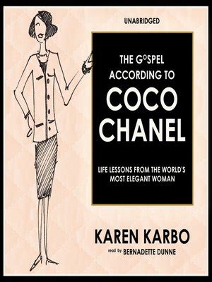 the gospel according to coco chanel|The Gospel According to Coco Chanel .